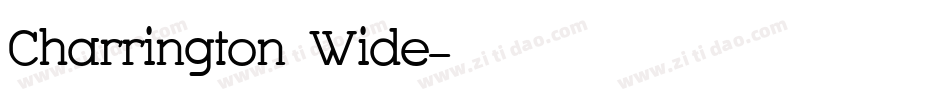 Charrington Wide字体转换